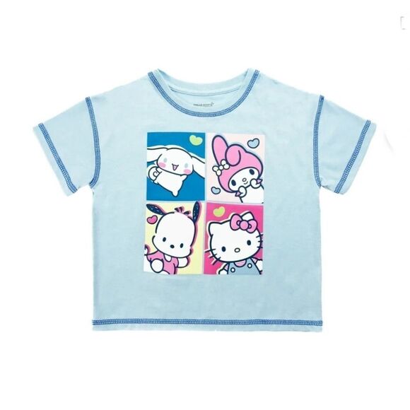 Girls Hello Kitty & Friends Girls Graphic T-Shirt 2-Pack Size L - Picture 9 of 13